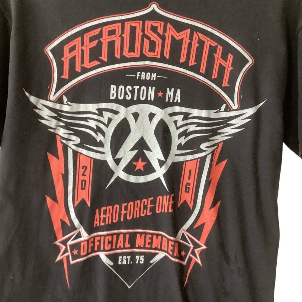 Aerosmith Air Force One Boston MA 2016 Tee No Tag See Description
